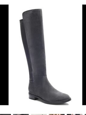 Size 9.5 womens grey leather boots Blondo waterproof